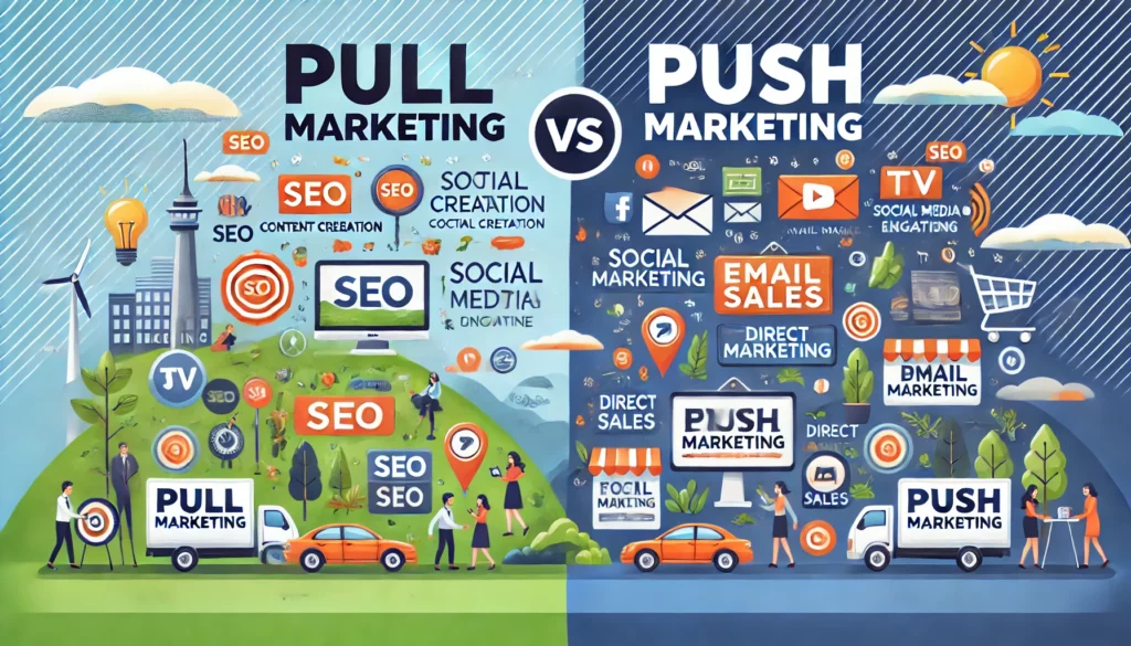 Pull Marketing vs Push Marketing: Comprendre les Stratégies et Leur Importance